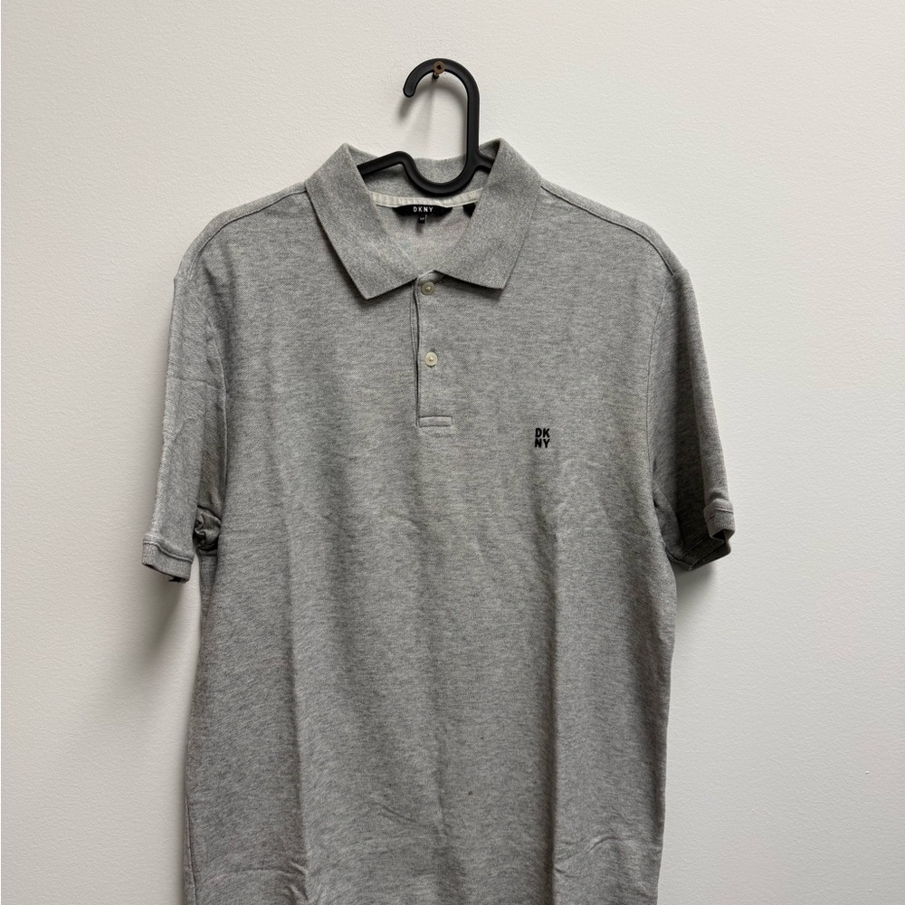 DKNY Men's Polo Shirt in Classic Gray